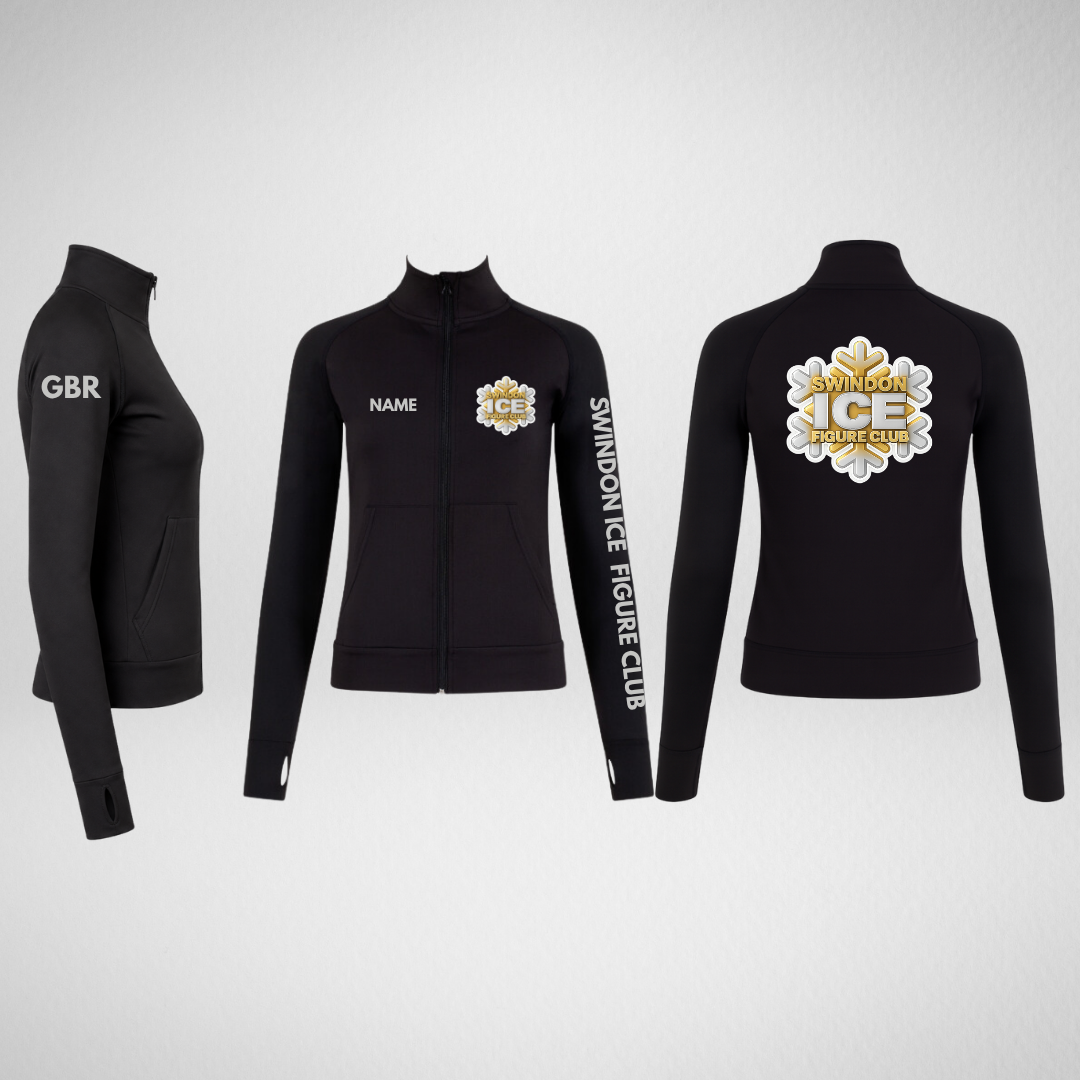 Swindon Ice Figure Club Main Range Silver Full Zip Uniform Jacket