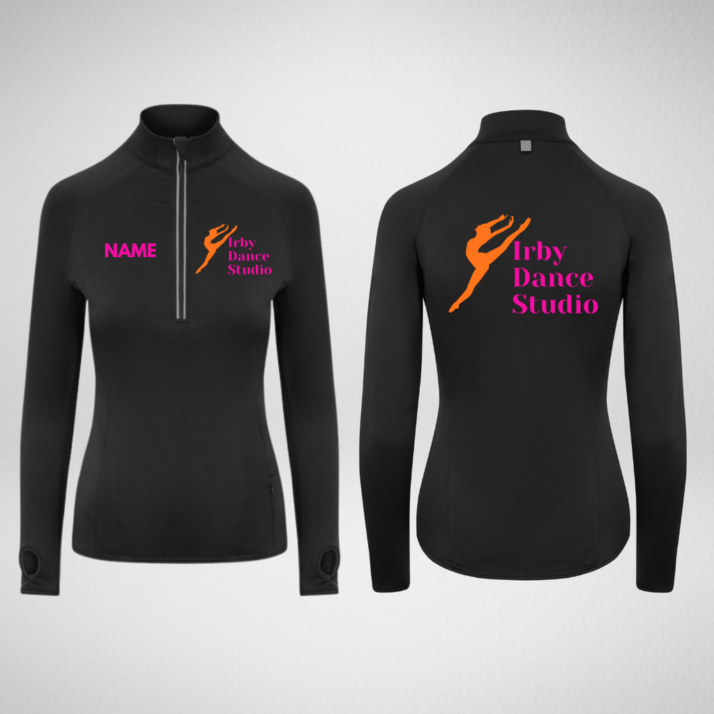 Irby Dance Studio Stretch 1/4 Zip Top