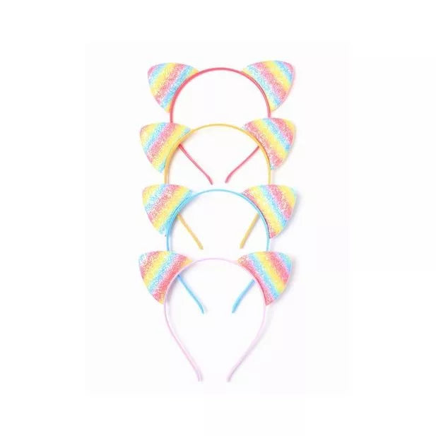 Sparkly Rainbow Cat Ears