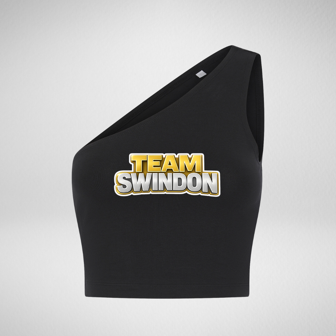 Swindon Ice Figure Club Main Range One Shoulder Crop Top