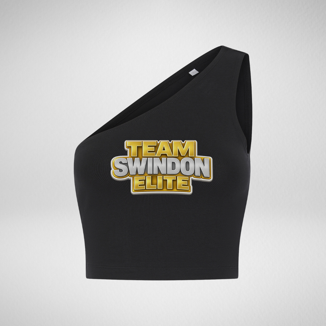 Swindon Ice Figure Club Main Range One Shoulder Crop Top