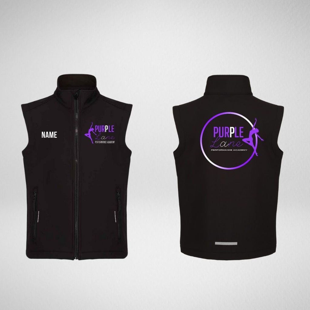 Purple Lane Performance Academy Softshell Gilet