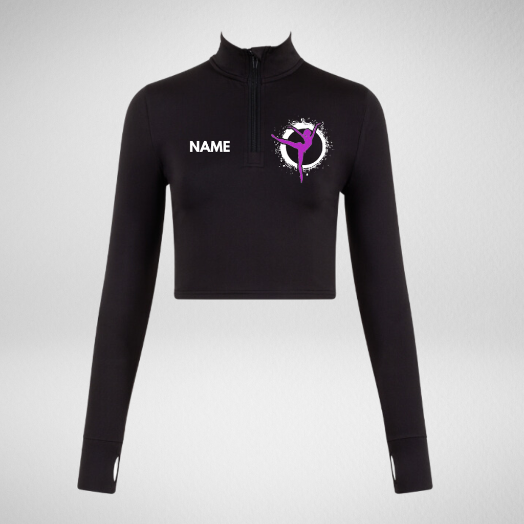 Starlight Stage School Long Sleeved Zip Crop Top