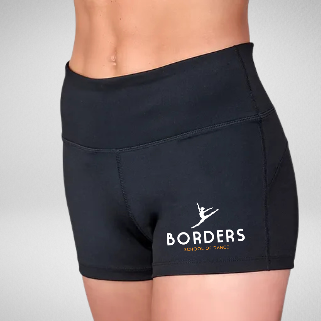 Borders School Of Dance High Waisted Dance Shorts