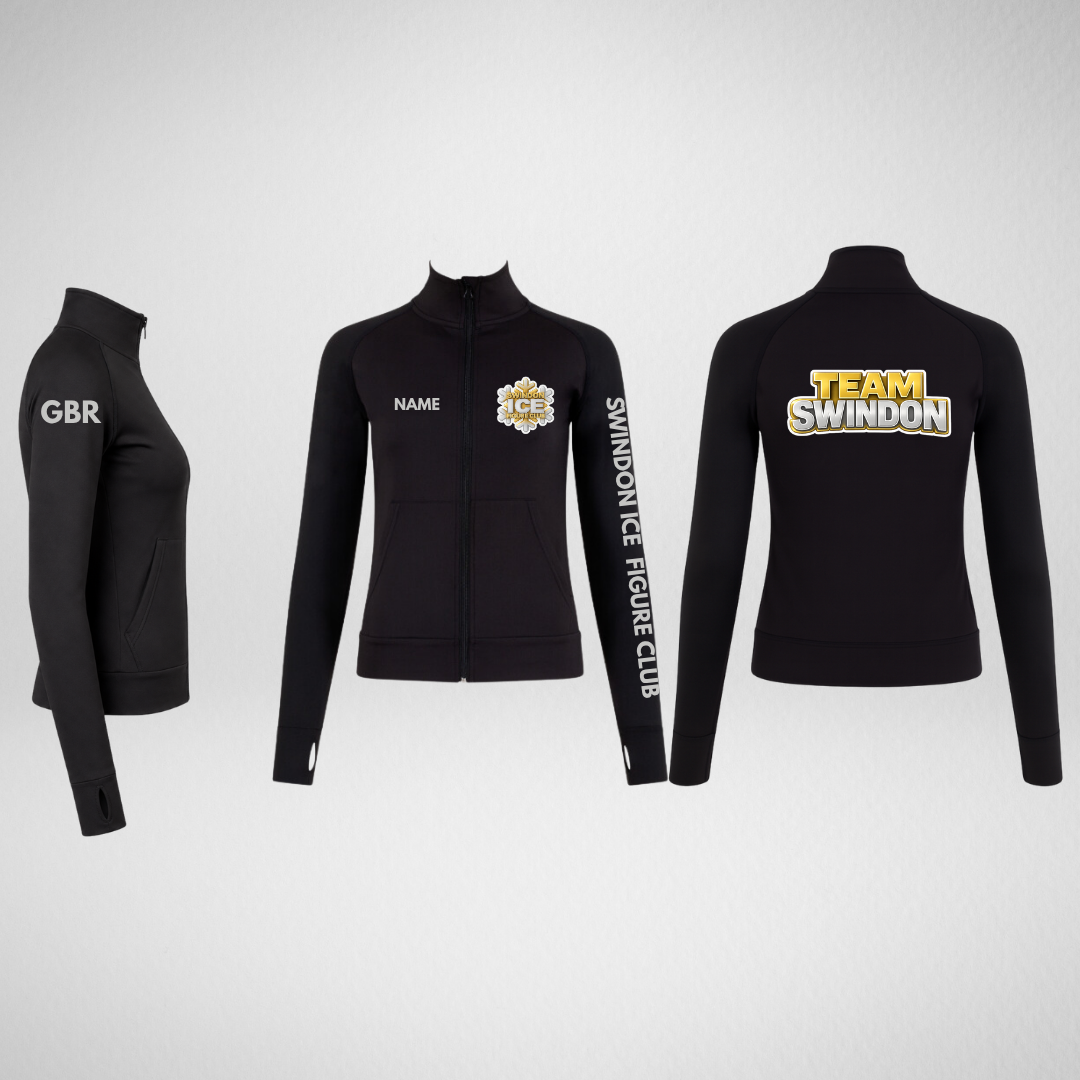 Swindon Ice Figure Club Main Range Silver Full Zip Uniform Jacket