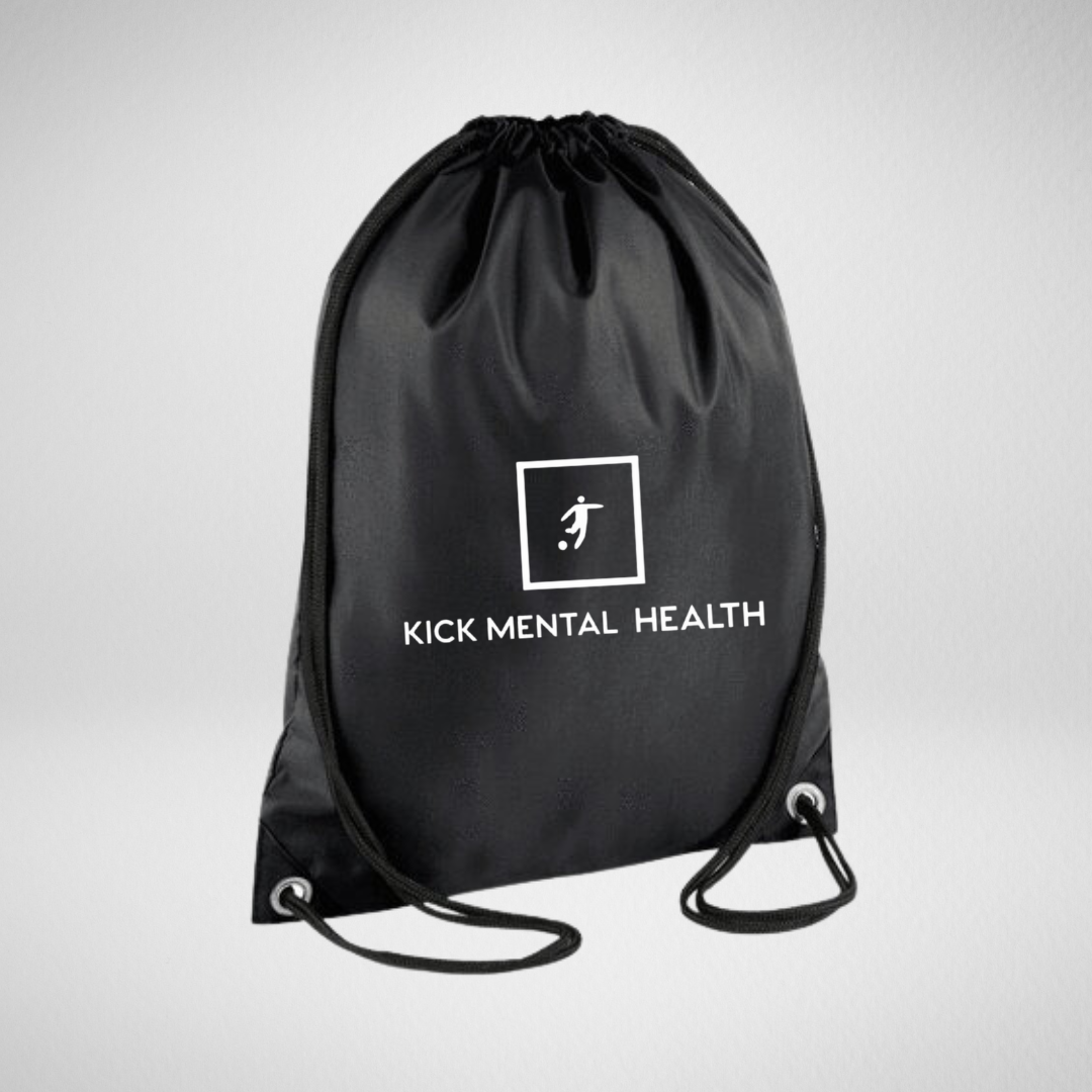 Kick Mental Health Drawstring Bag