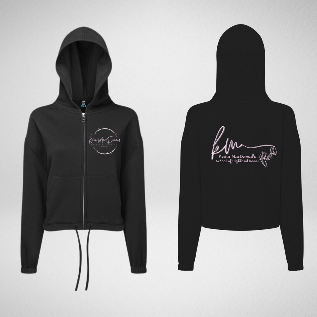 Keira MacDonald School Of Highland Dance Oversized Cropped Zip