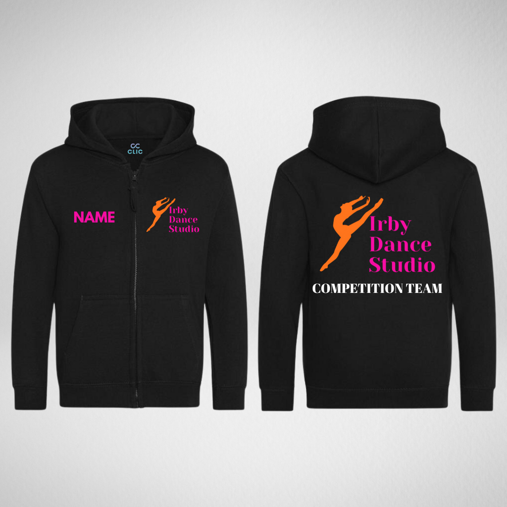 Irby Dance Studio Competition Team Zipped Hoodie