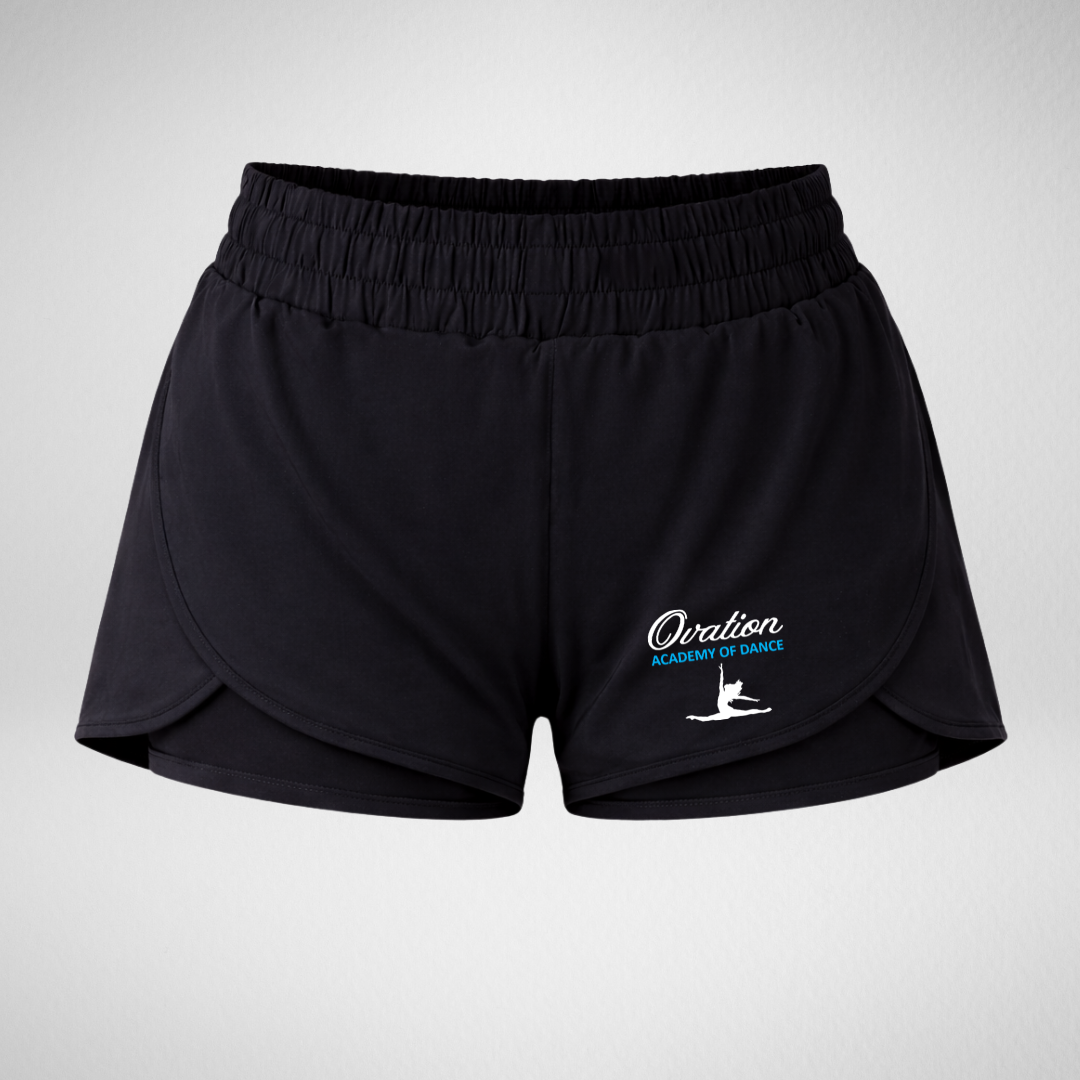 Ovation Academy Of Dance Layered Dance Shorts