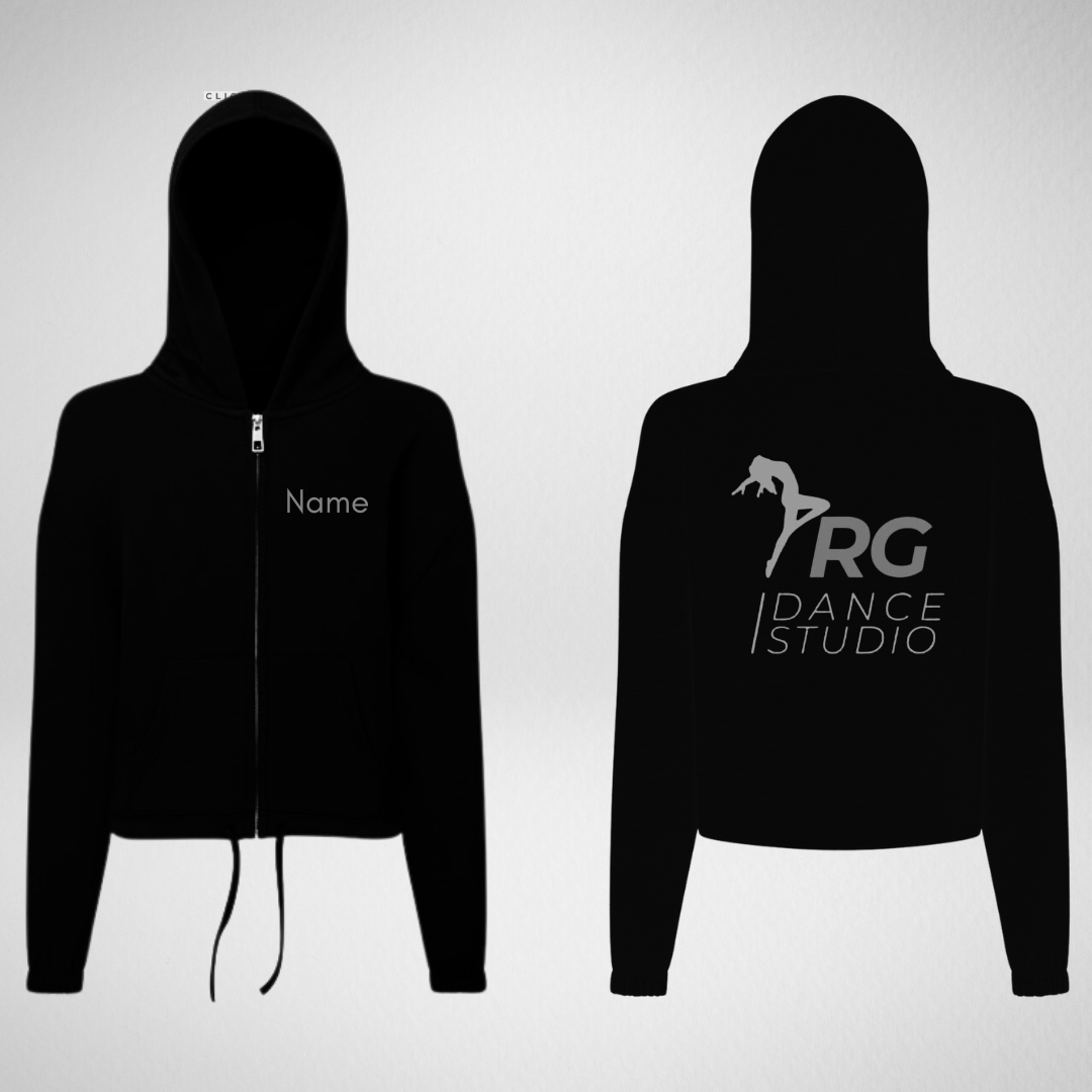 RG Dance Studio Oversized Cropped Zip