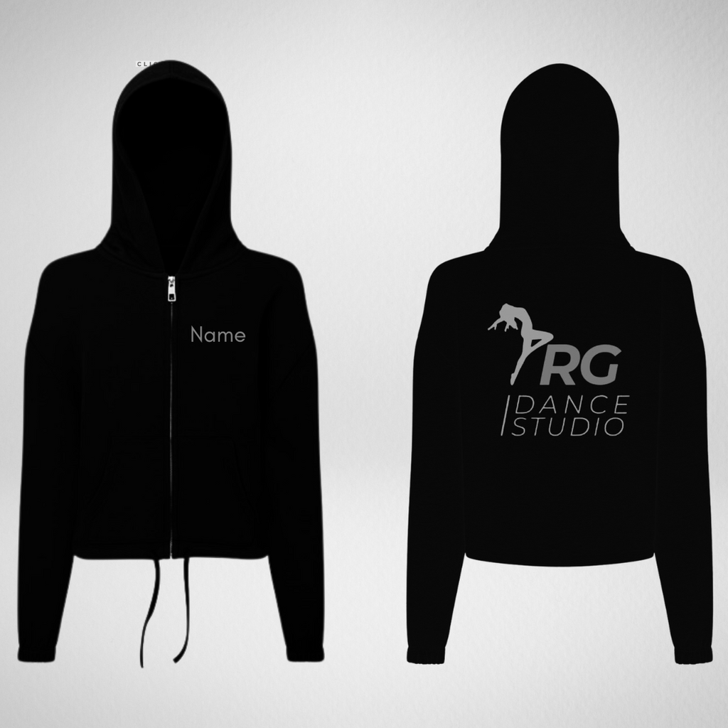 RG Dance Studio Oversized Cropped Zip