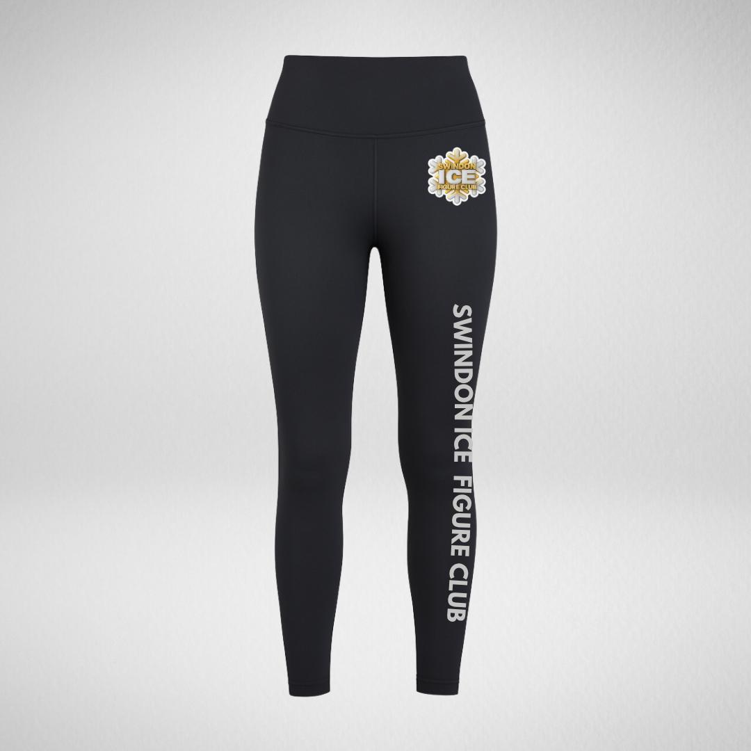 Swindon Ice Figure Club Main Range Silver High Waisted Dance Leggings
