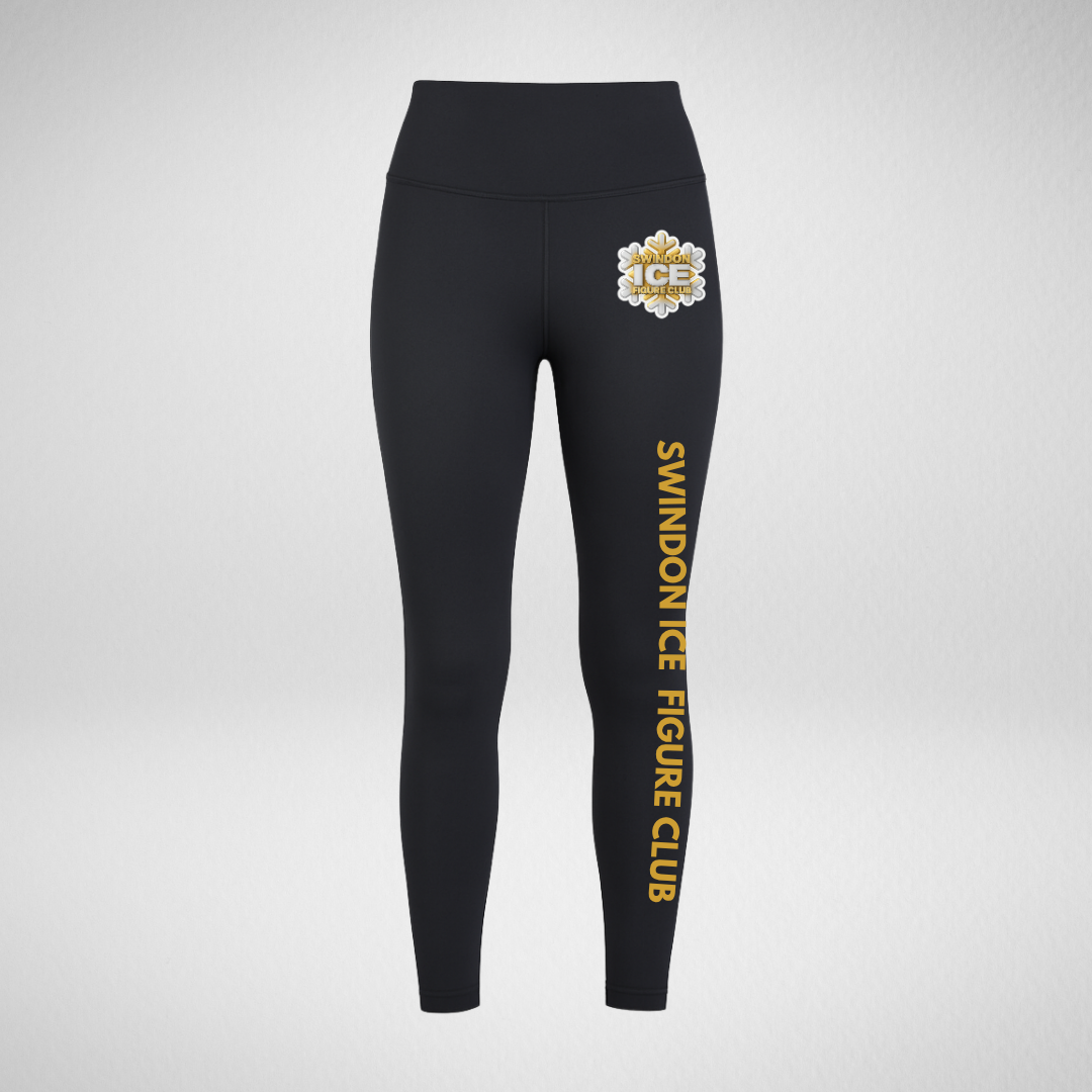 Swindon Ice Figure Club Main Range Gold High Waisted Dance Leggings