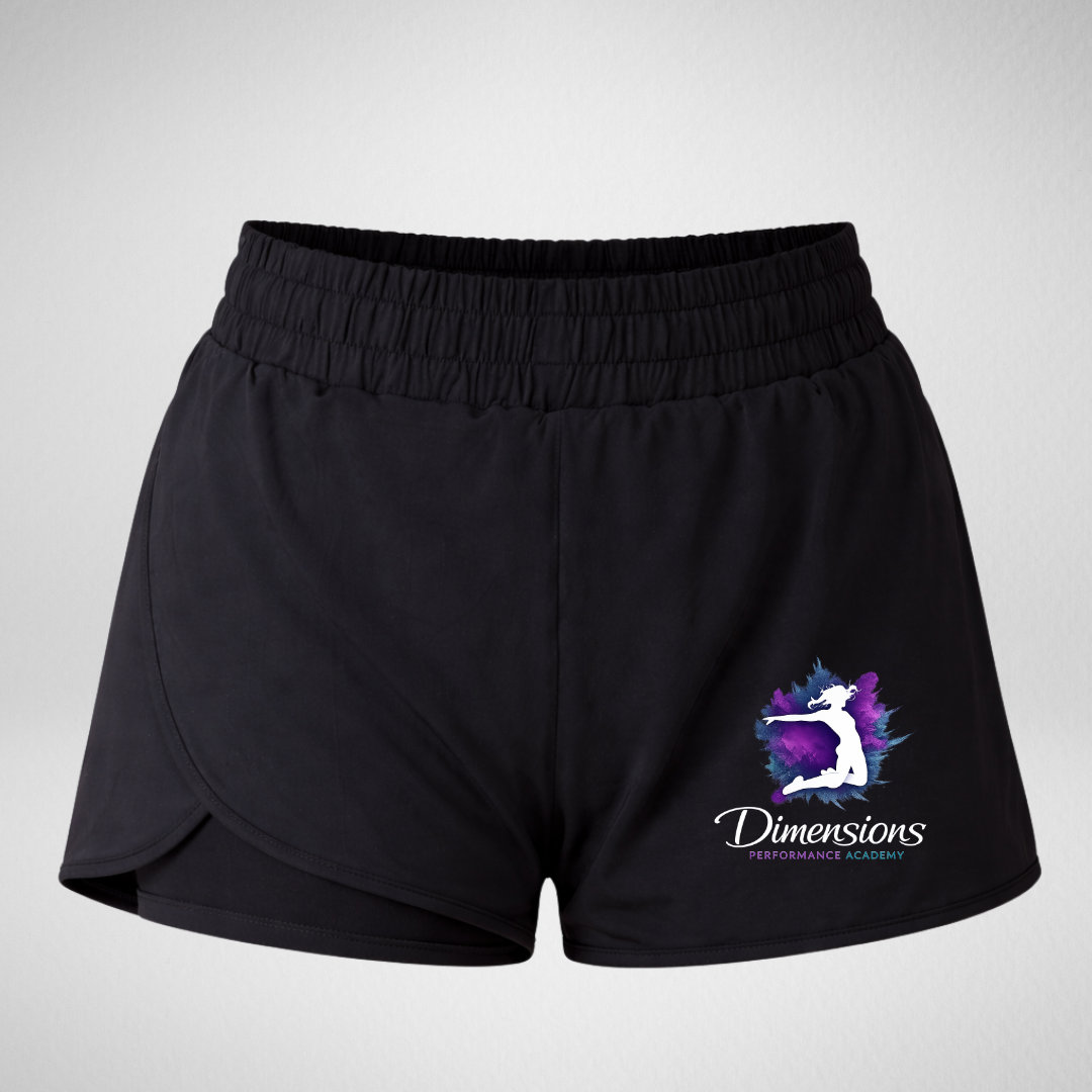 Dimensions Performance Academy Layered Dance Shorts