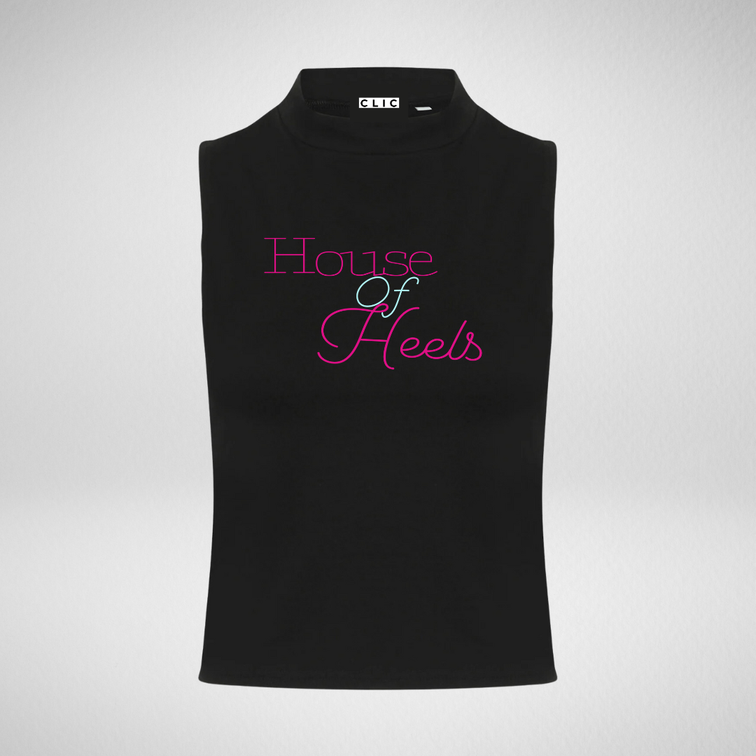 House Of Heels High Neck Crop Vest