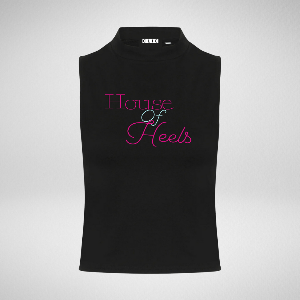 House Of Heels High Neck Crop Vest