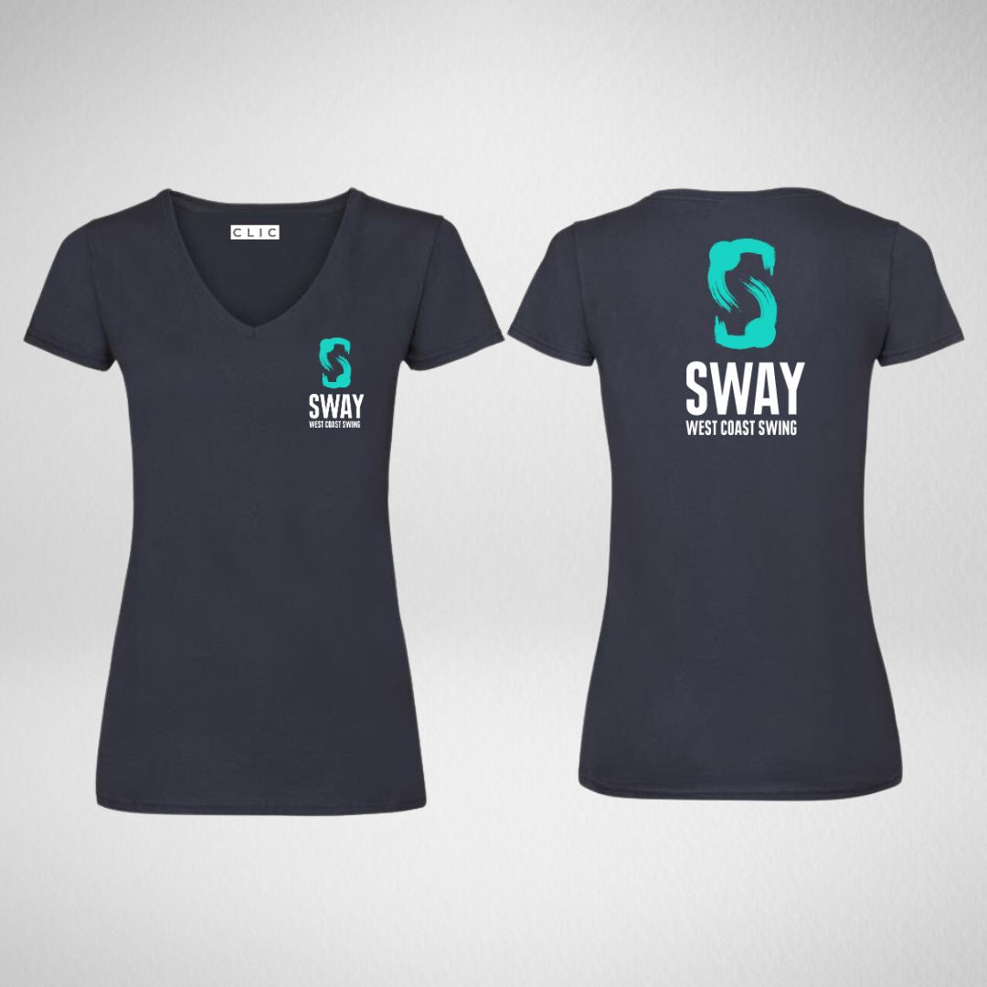 SWAY West Coast Swing V Neck Cotton T-shirt