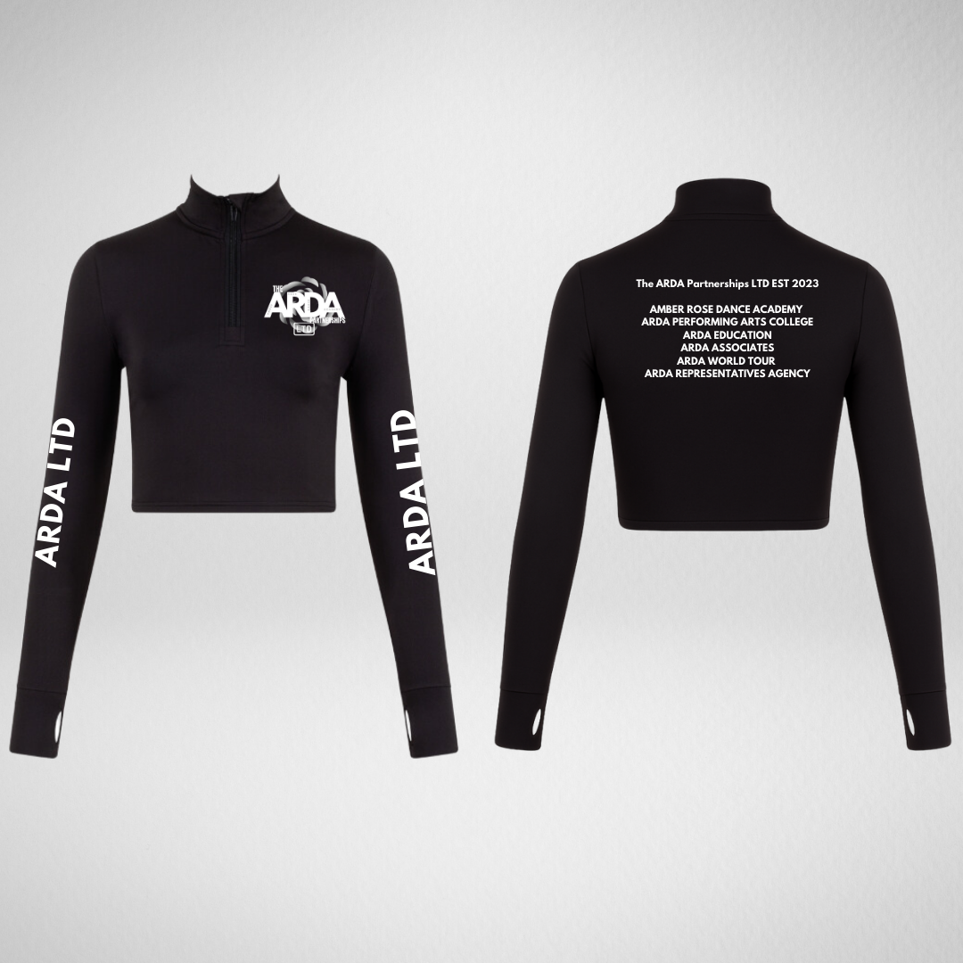 ARDA Long Sleeved Zip Crop Top