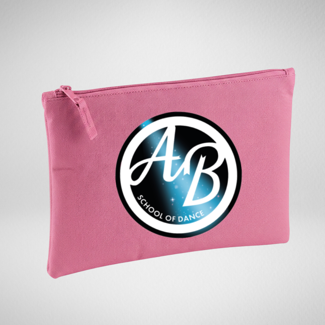 AB School Of Dance Pink Accessory Pouch