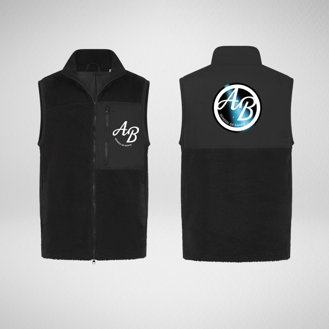 AB School Of Dance Studio Sherpa Fleece Gilet