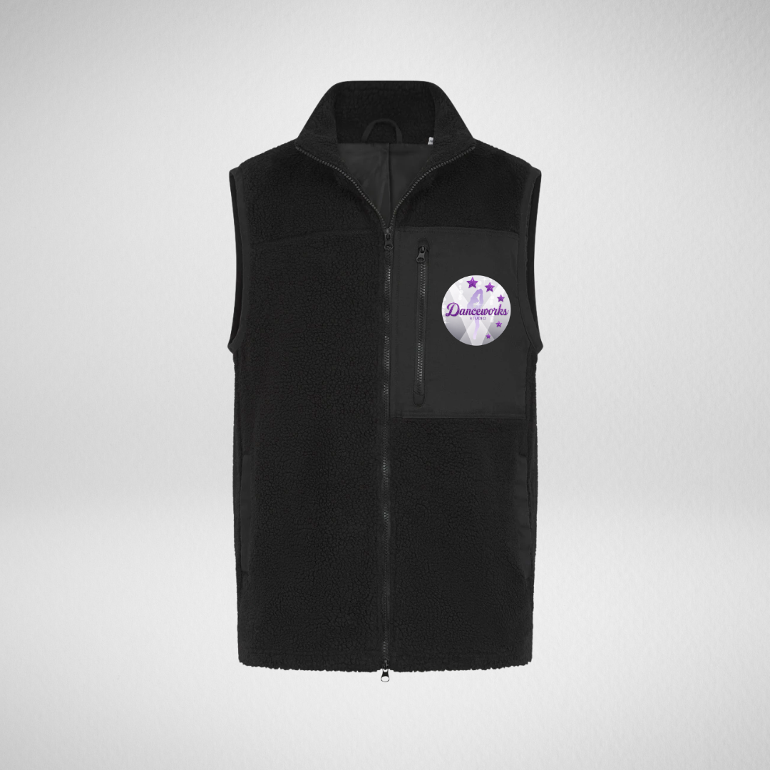 Danceworks Studio Sherpa Fleece Gilet