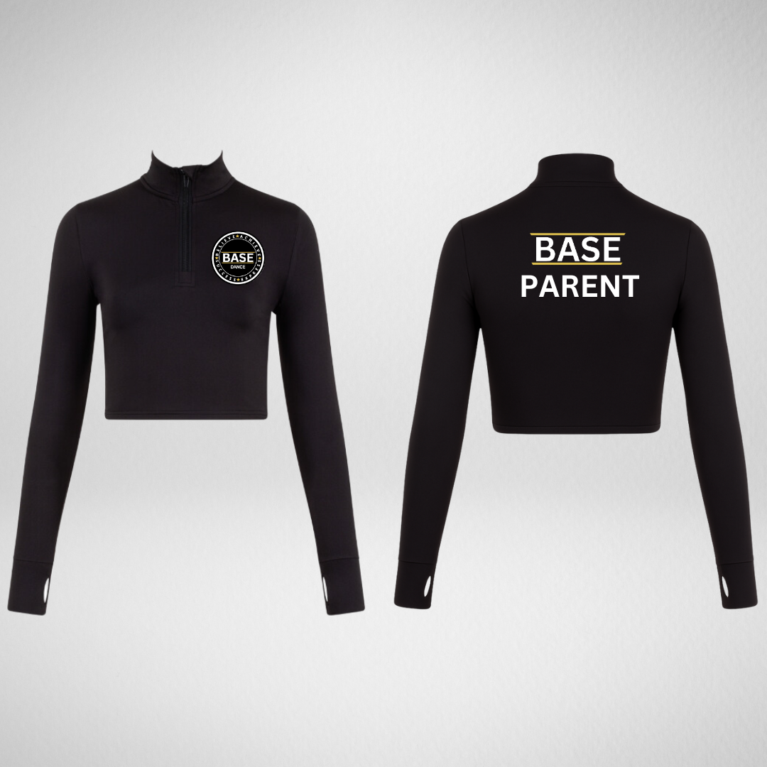 Base Dance Long Sleeved Zip Crop Top