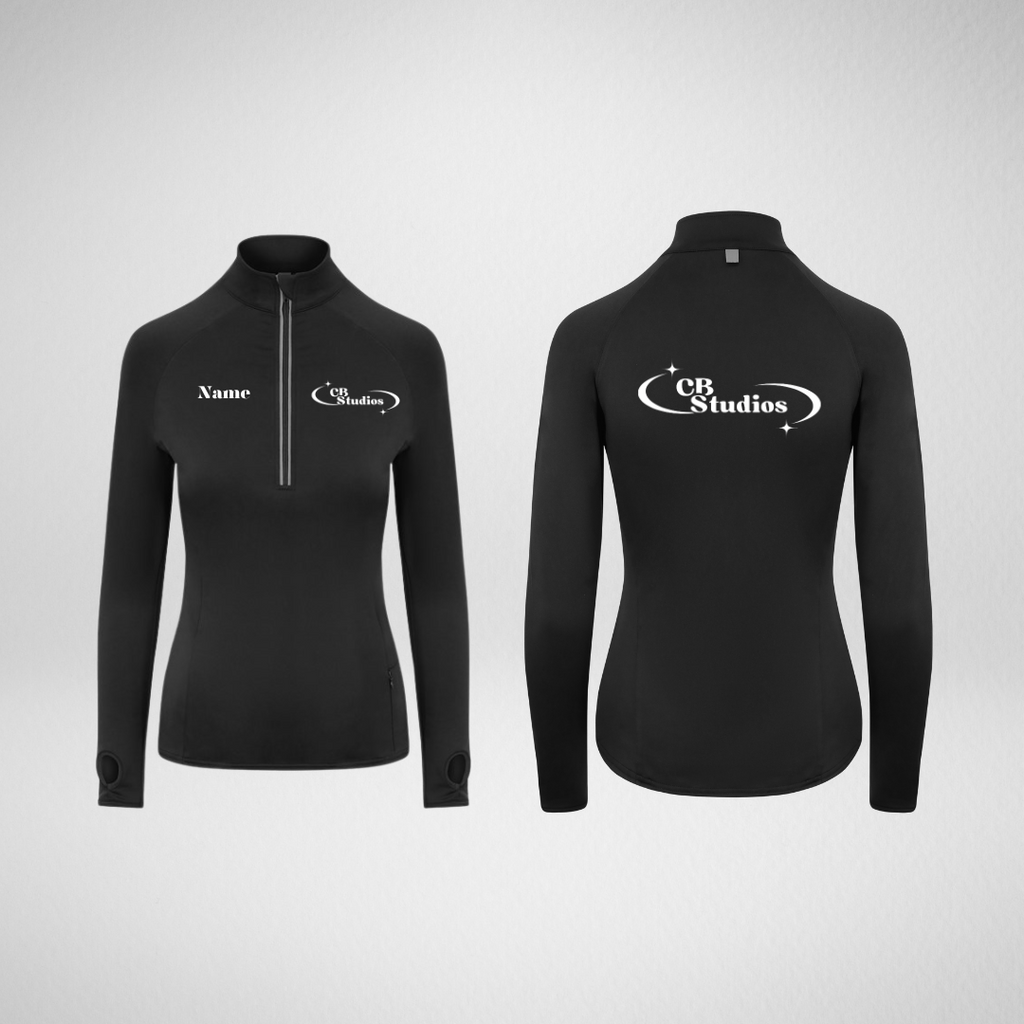 CB Studios Stretch 1/4 Zip Top