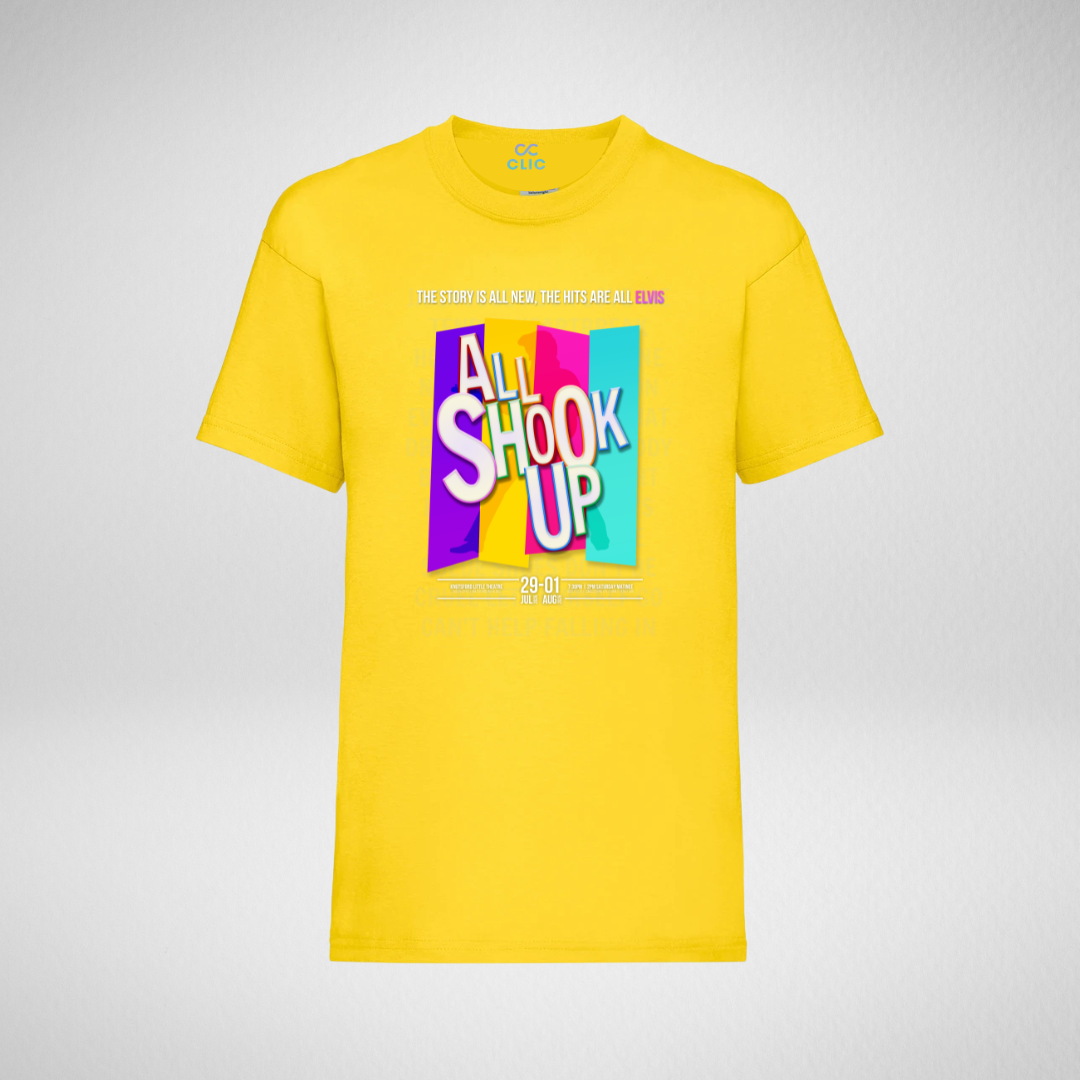 Together for Theatre All Shook Up Yellow T-shirt