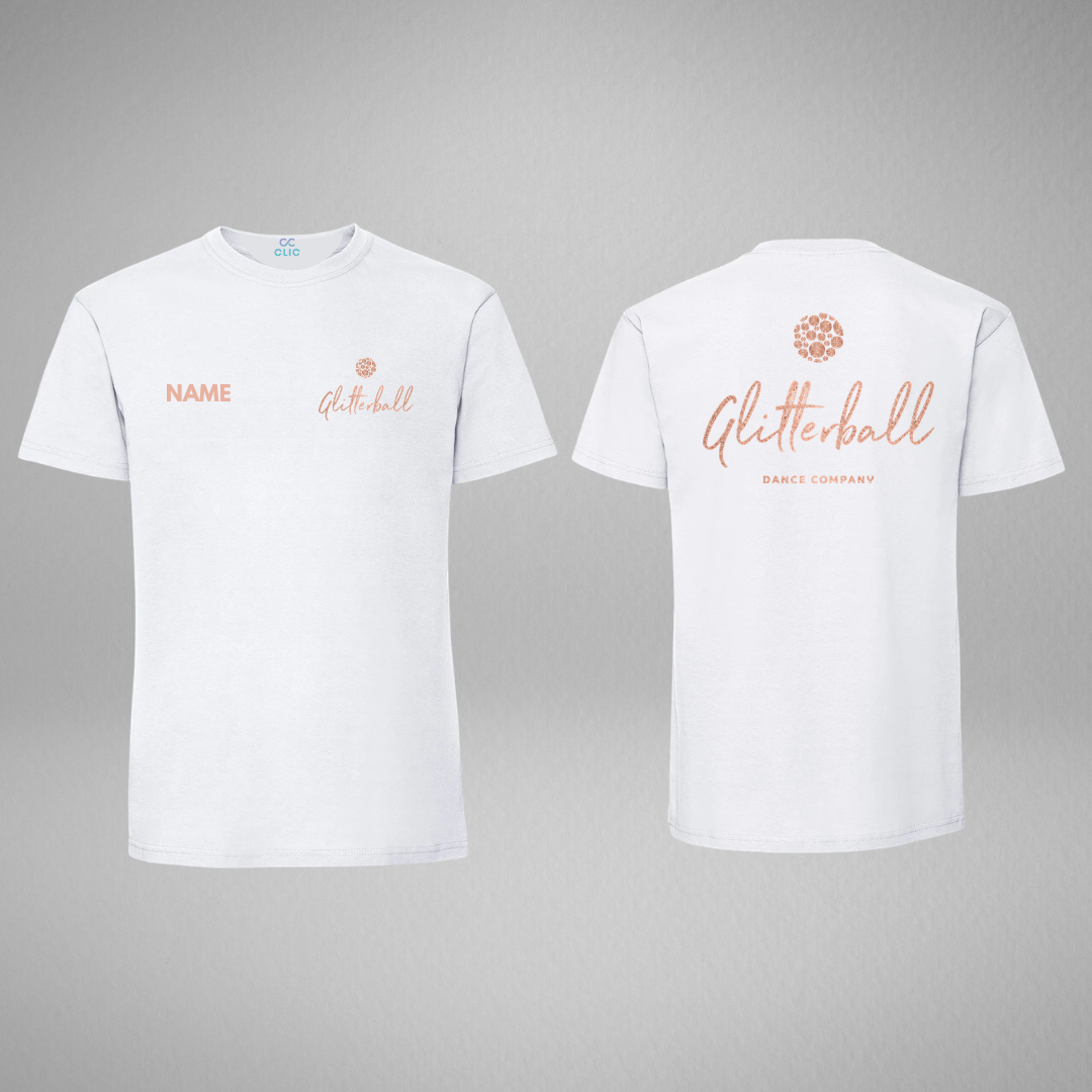 Glitterball Dance Company White T-shirt