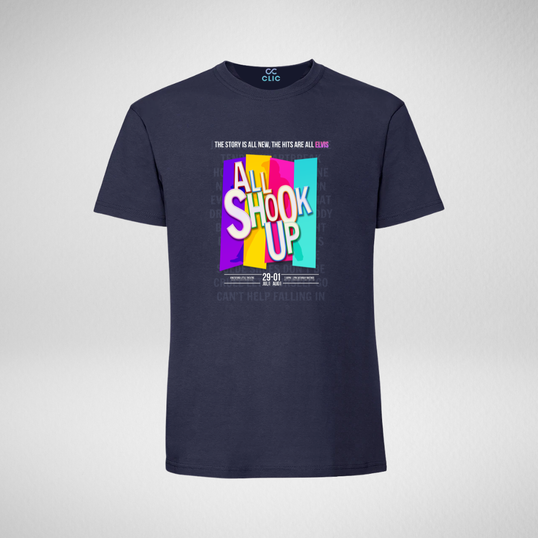 Together for Theatre All Shook Up Navy T-shirt