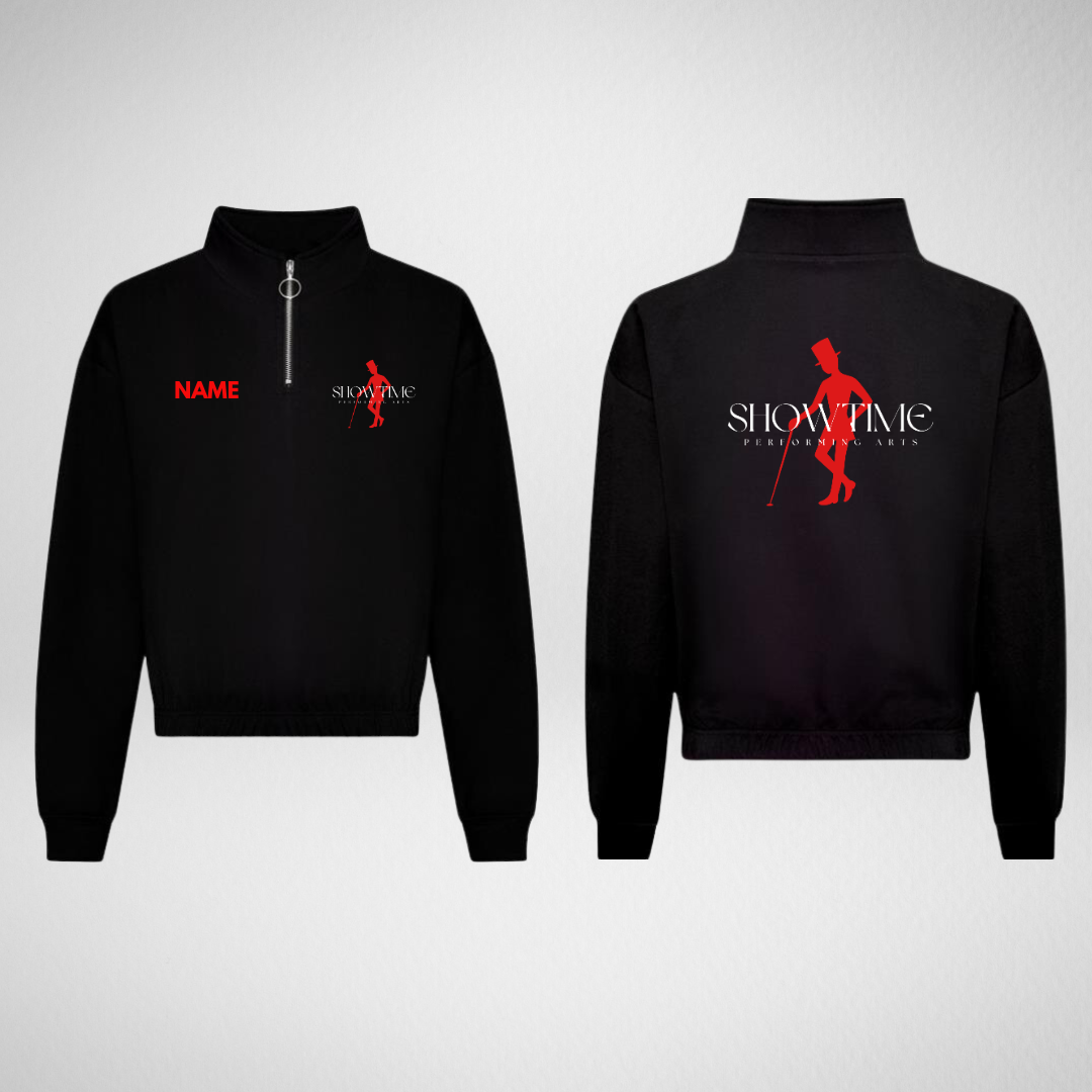 Showtime Performing Arts Cropped 1/4 Zip Sweatshirt