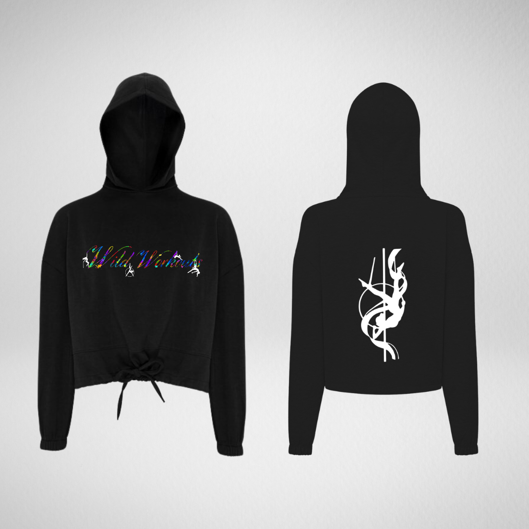 Wild Workouts Cropped Oversized Pullover