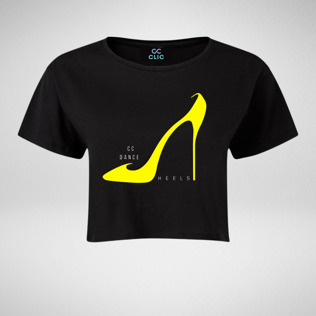 Charlie C Dance Classes Heels Cropped T-Shirt