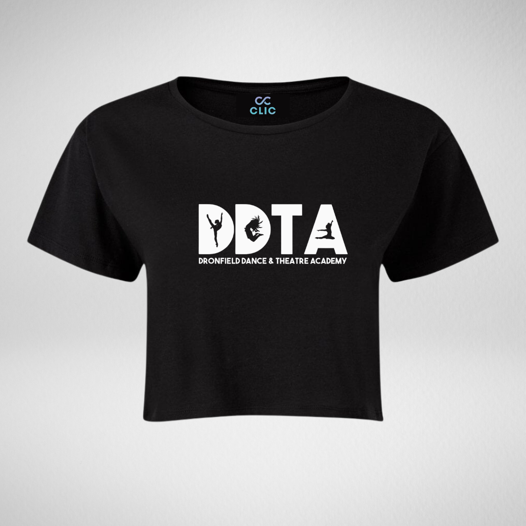 Dronfield Dance & Theatre Academy Black Cropped T-Shirt