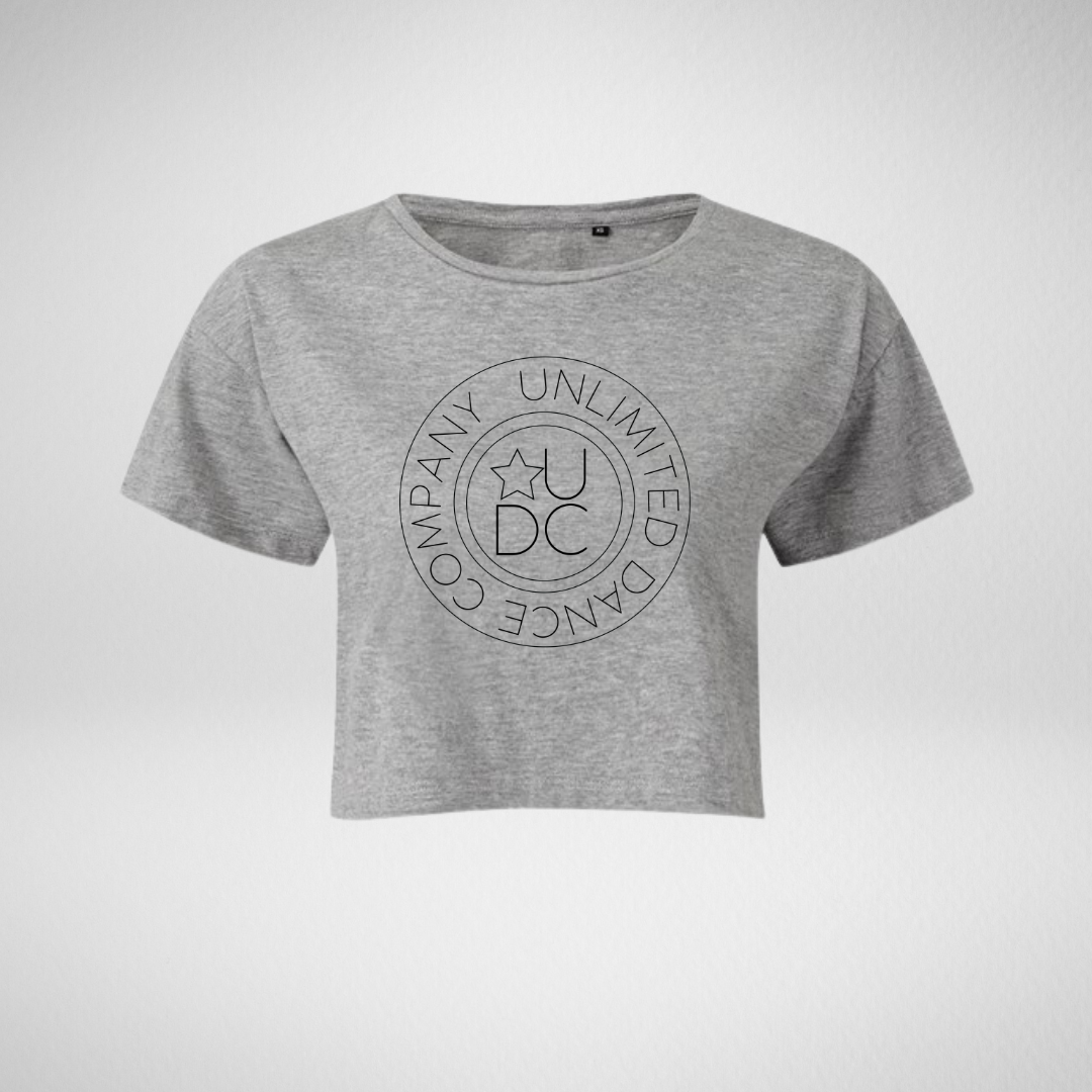 Unlimited Dance Company Grey Cropped T-Shirt