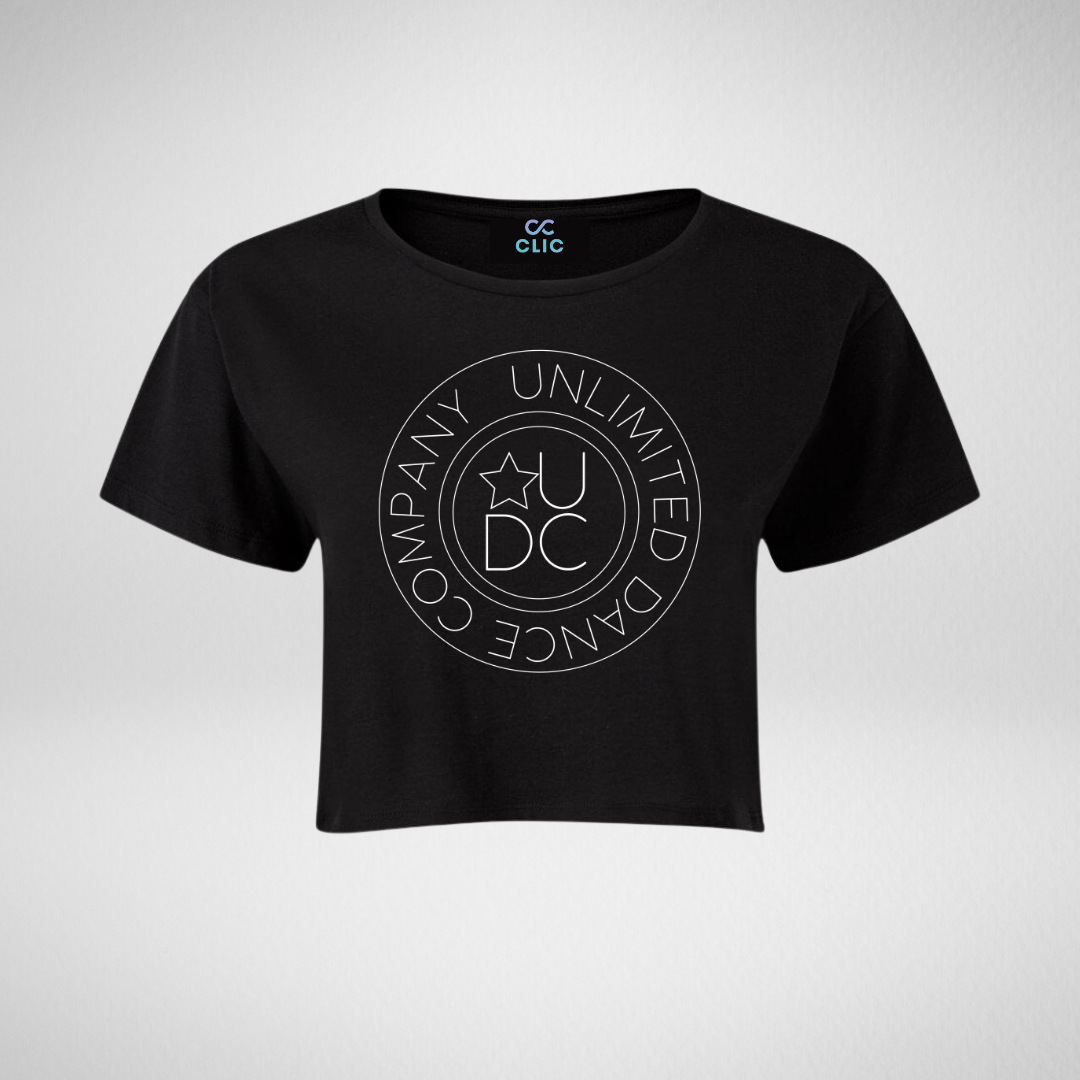 Unlimited Dance Company Black Cropped T-Shirt
