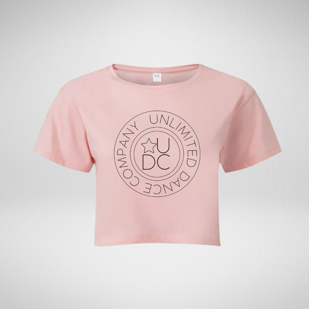 Unlimited Dance Company Pink Cropped T-Shirt