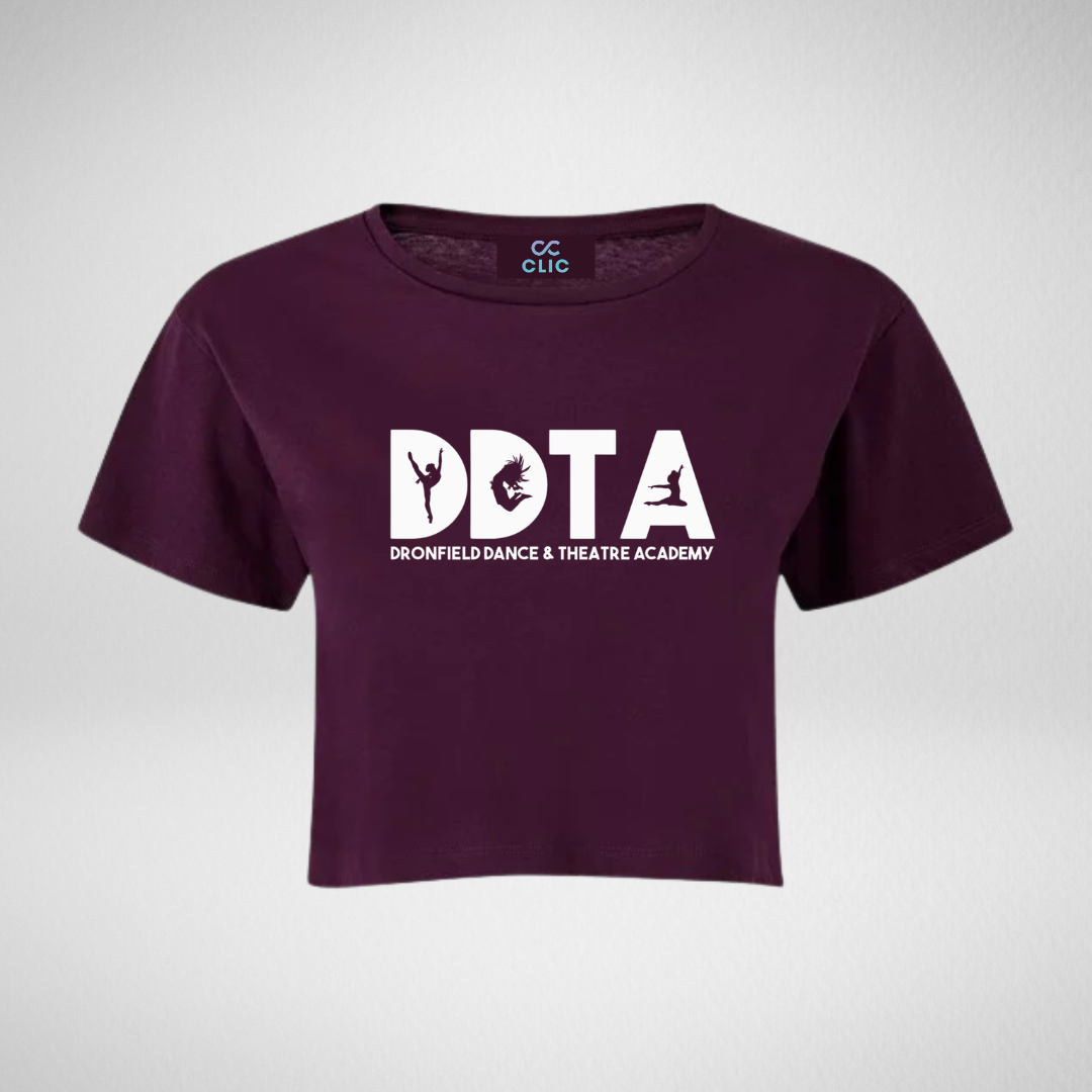 Dronfield Dance & Theatre Academy Mulberry Cropped T-Shirt