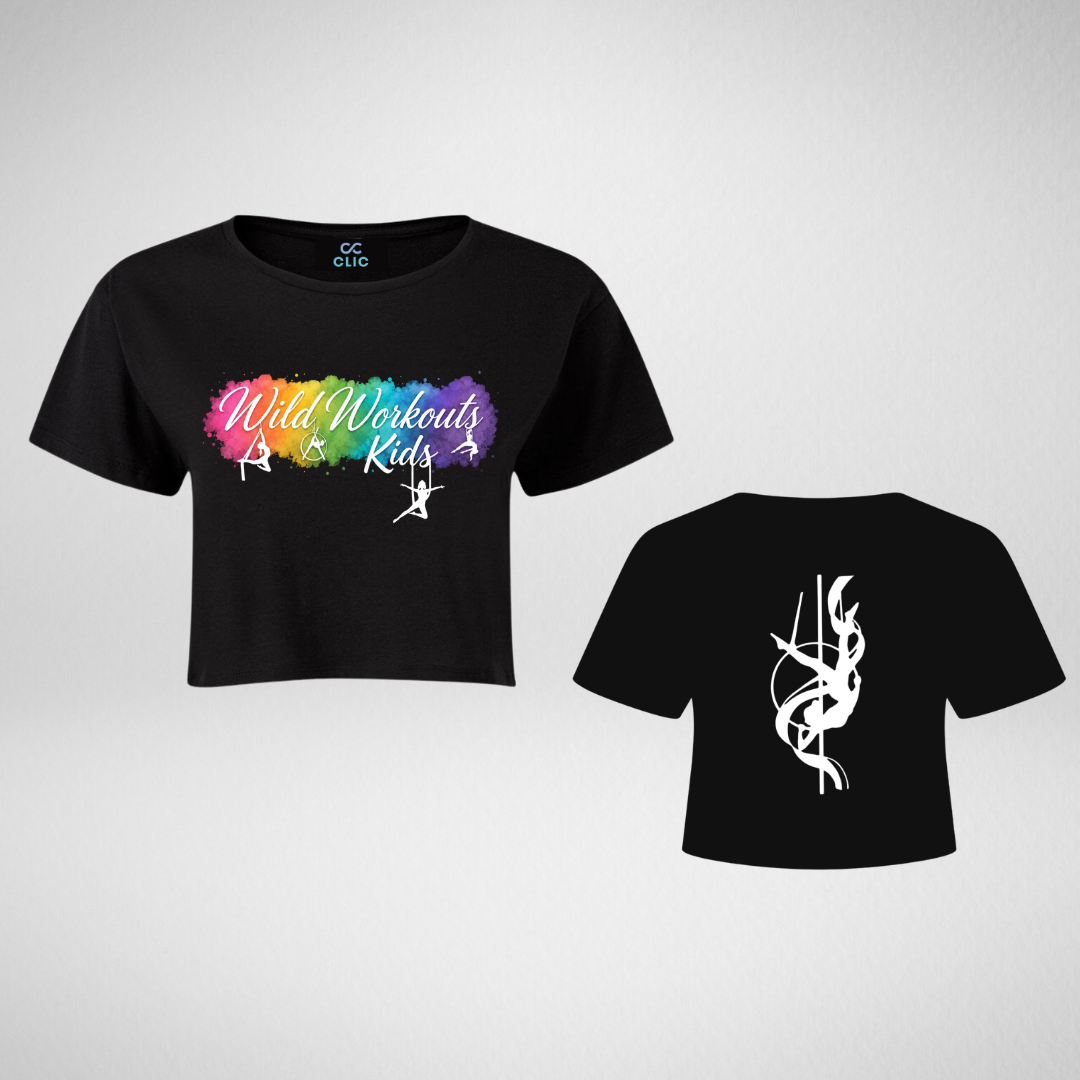 Wild Workouts Kids Cropped T-Shirt