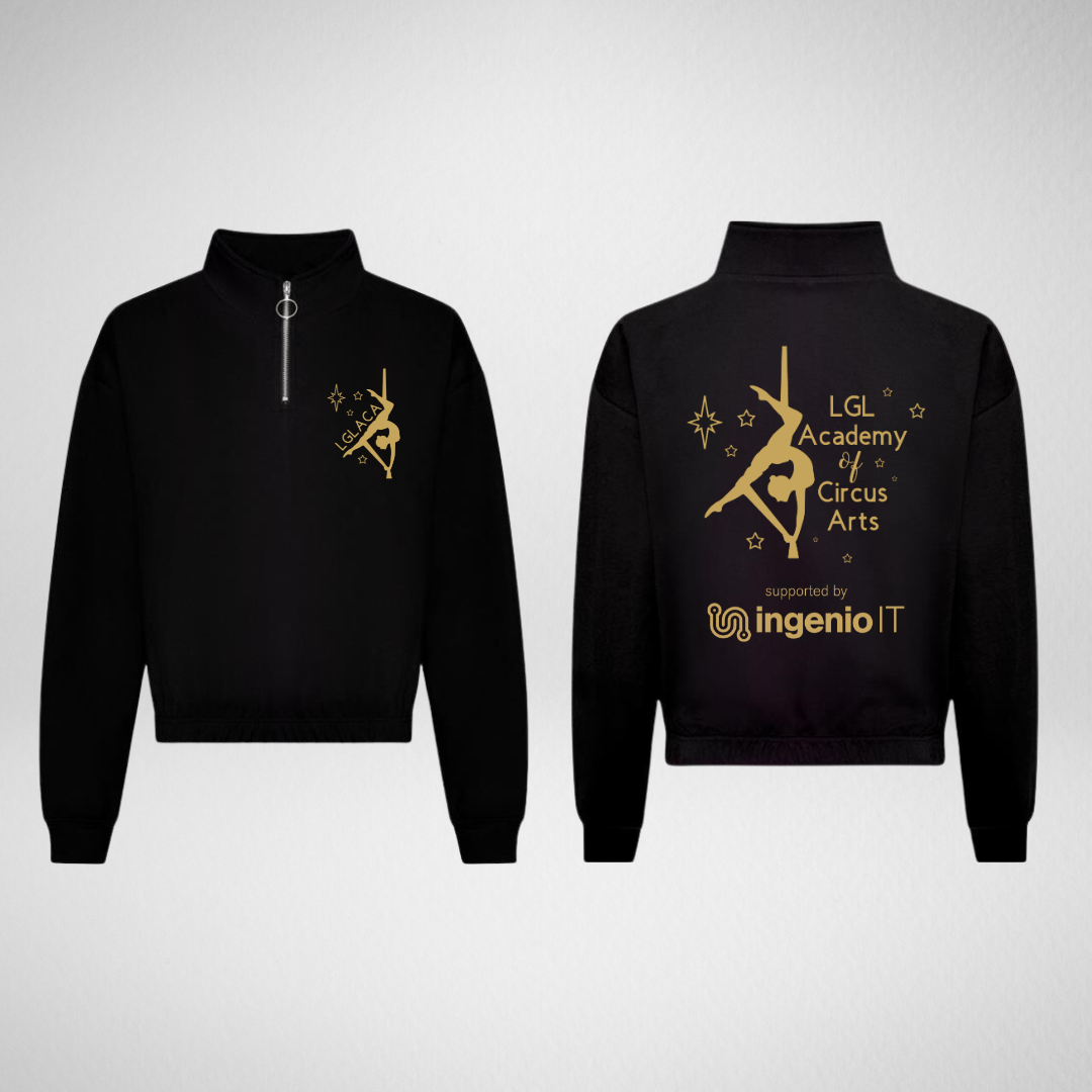Let's Get Loud Cropped 1/4 Zip Sweatshirt