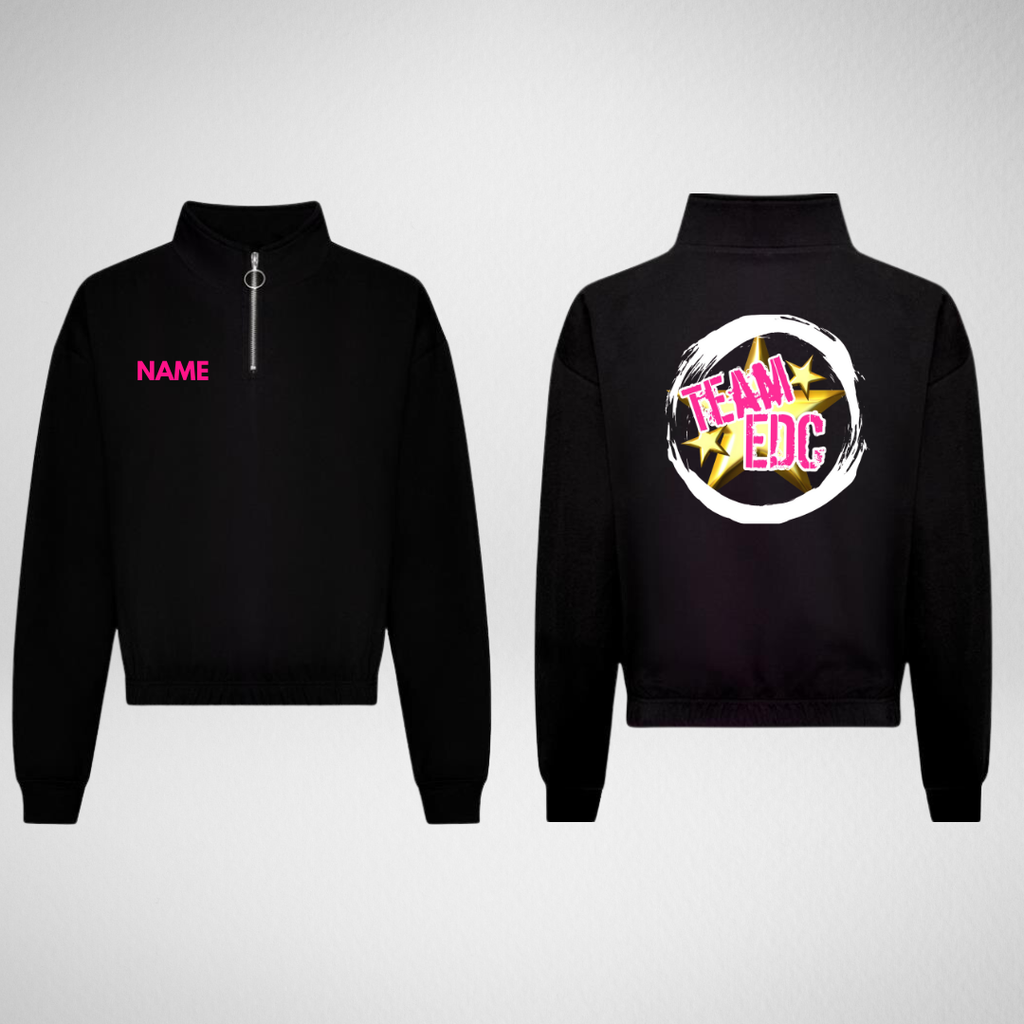 Eclipse Dance Company Cropped 1/4 Zip Sweatshirt