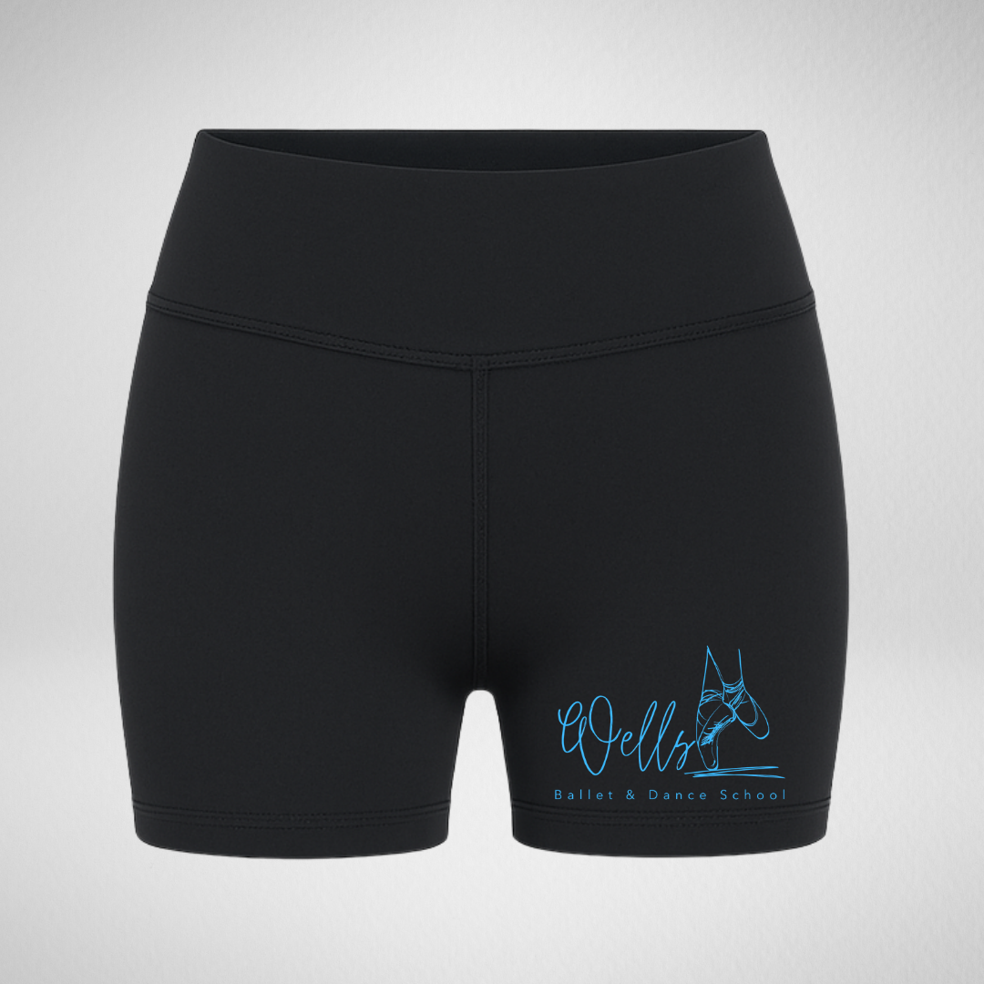 Wells Ballet & Dance School High Waisted Dance Shorts