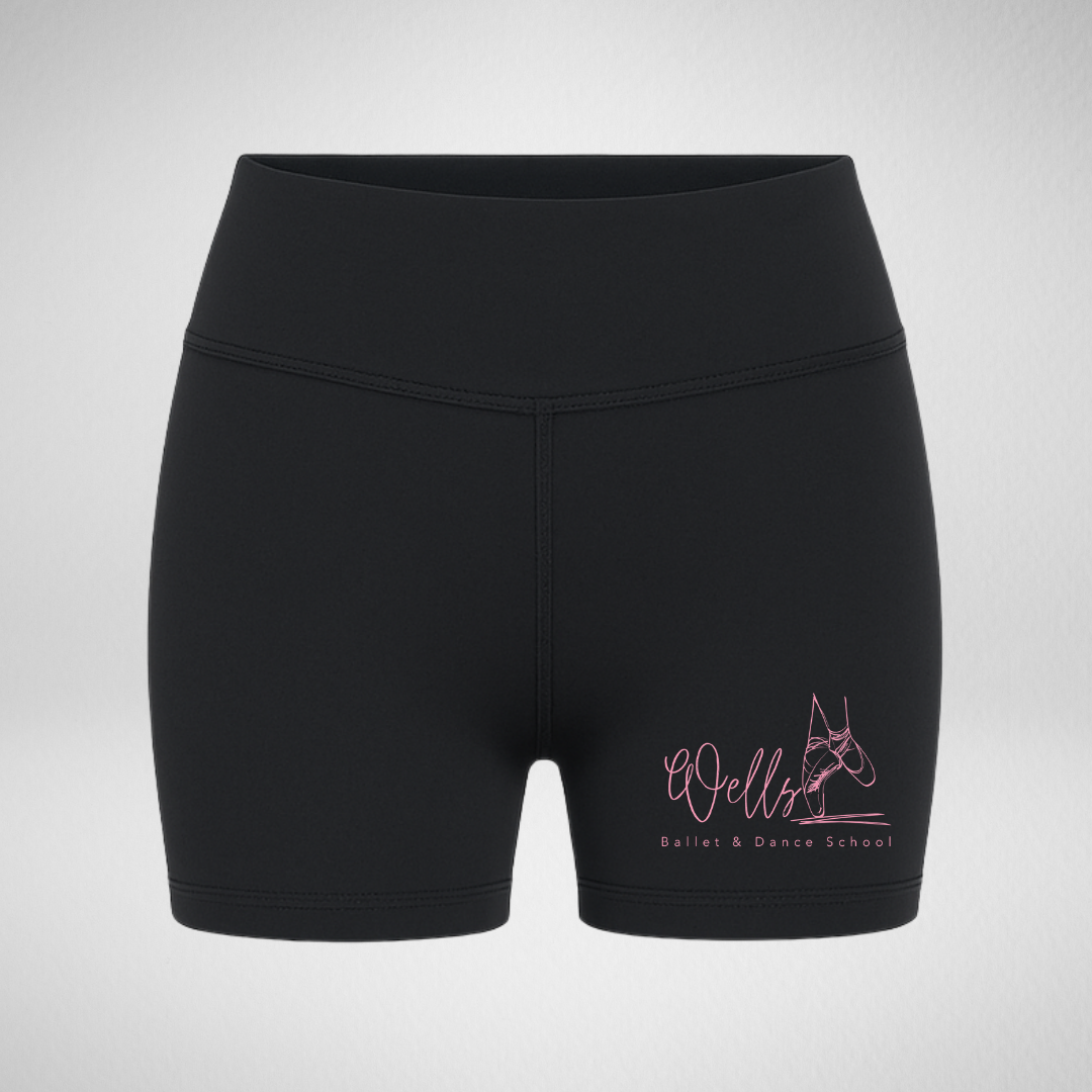 Wells Ballet & Dance School High Waisted Dance Shorts