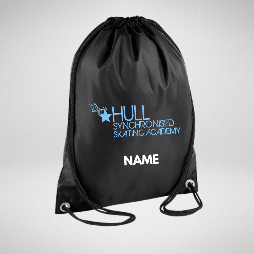 Hull Synchronised Skating Academy Drawstring Bag
