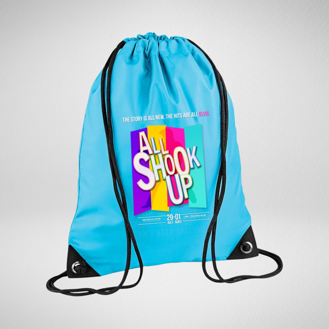 Together for Theatre All Shook Up Drawstring Bag