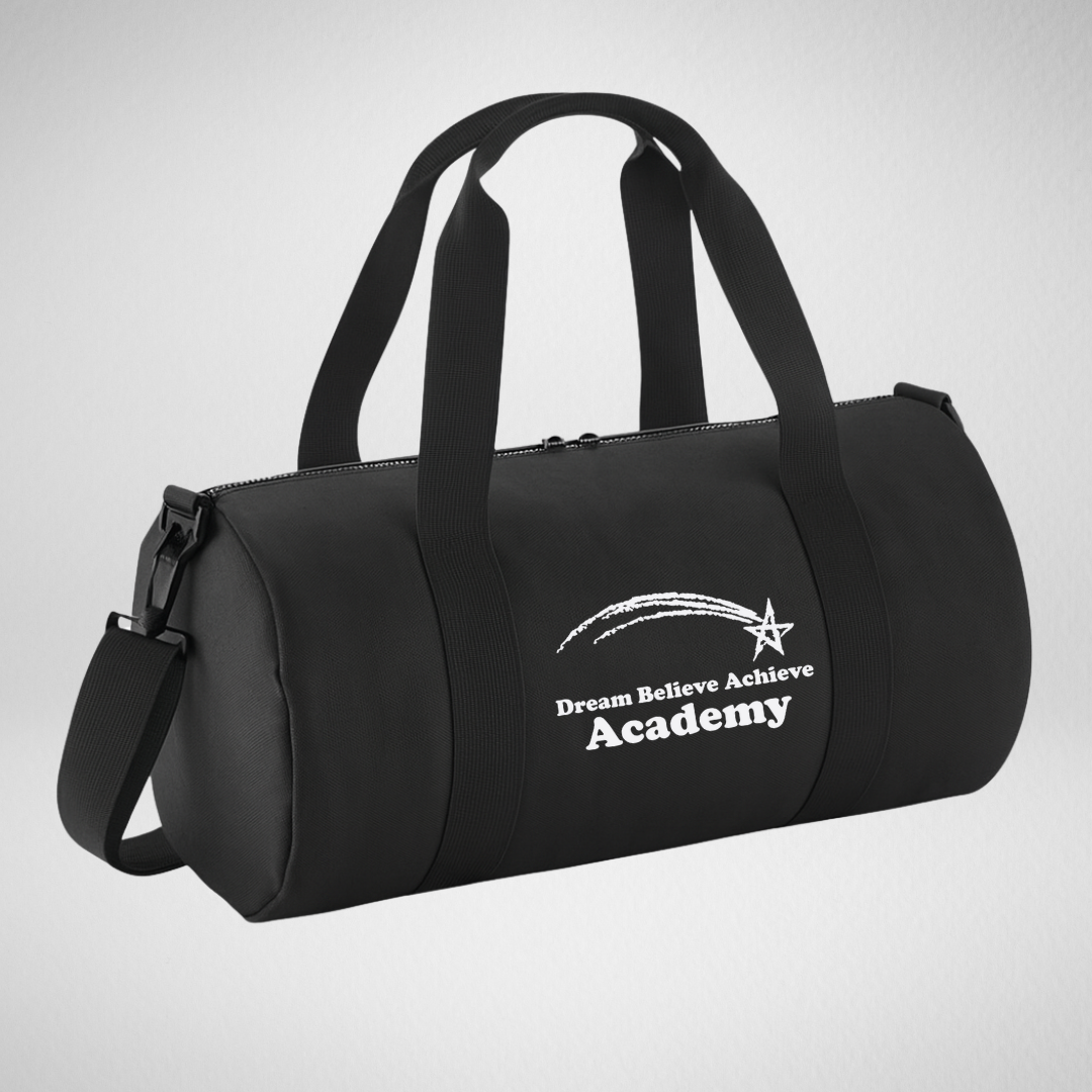 Dream Believe Achieve Academy Mini Barrel Bag