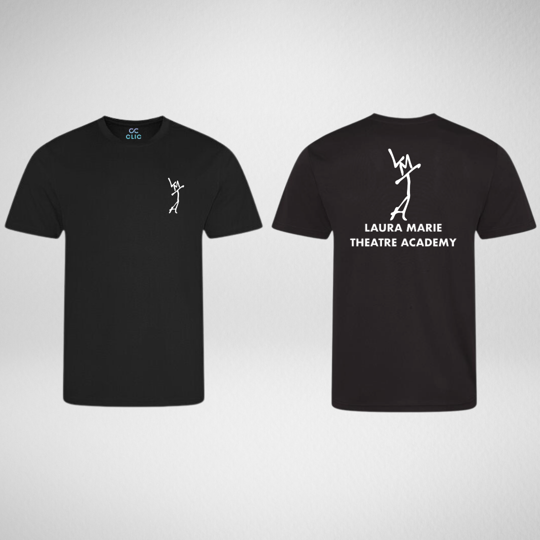 Laura Marie Theatre Academy Black Dri Fit T-Shirt