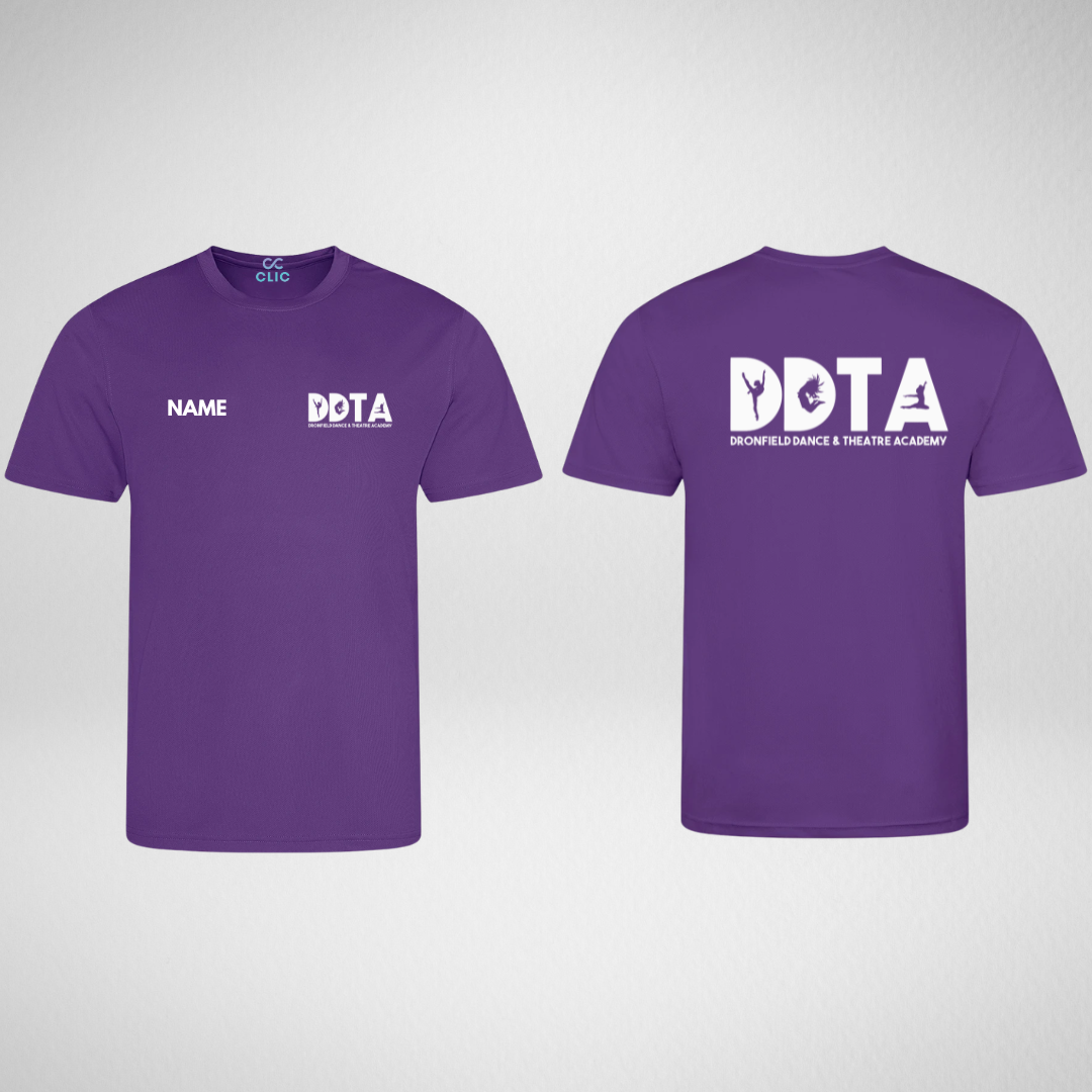Dronfield Dance & Theatre Academy Purple Dri Fit T-Shirt