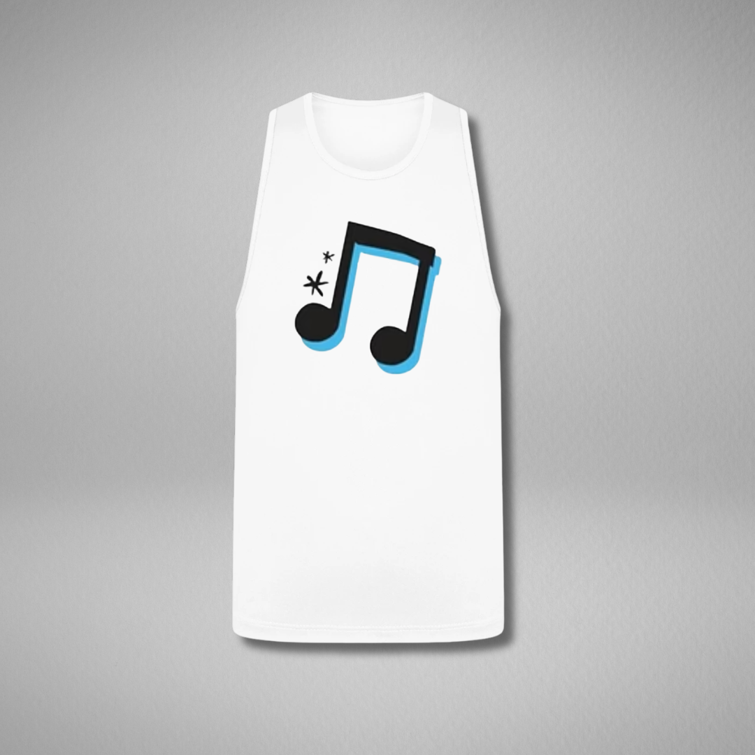 Naomi Ash Voice Studios White Dri Fit Sports Vest