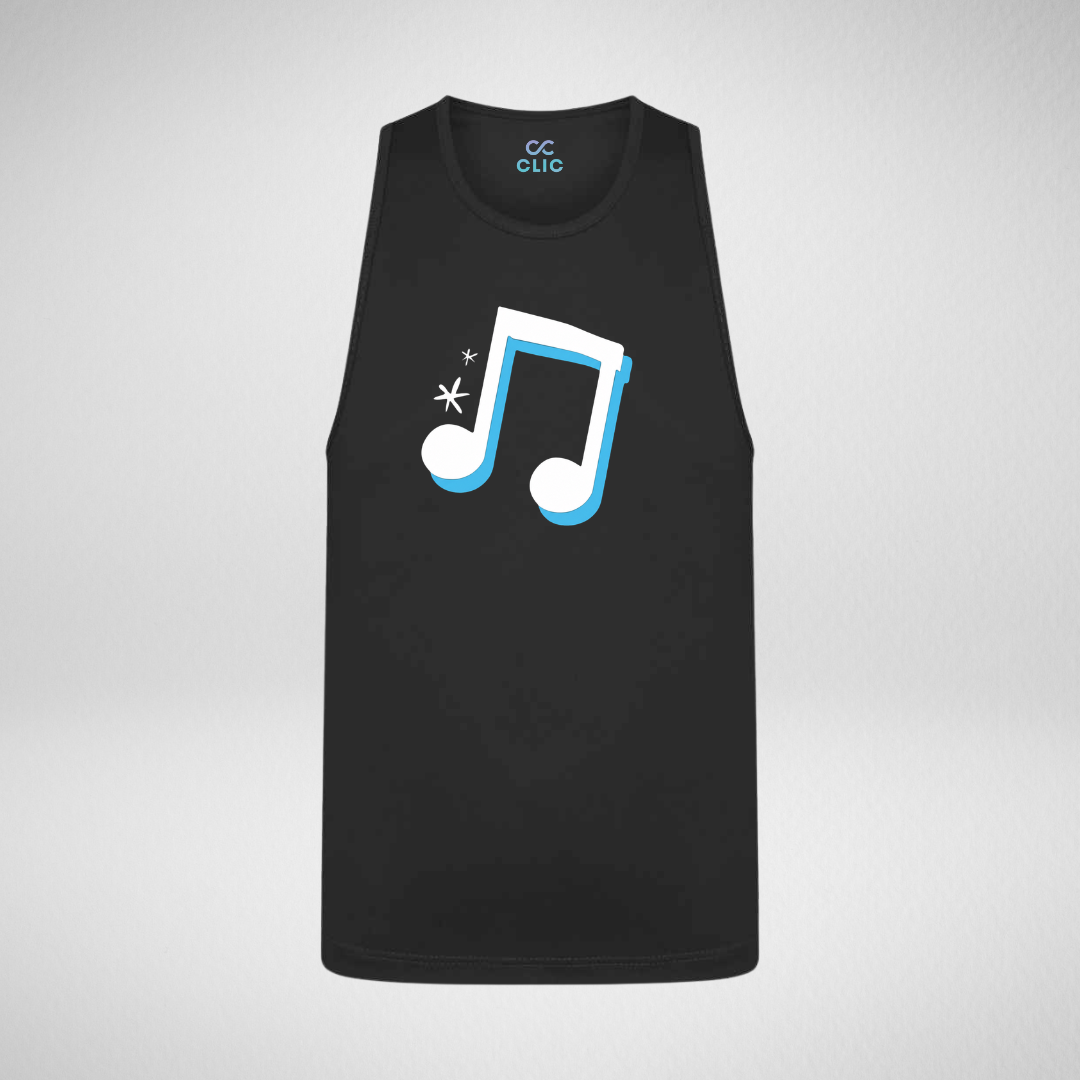 Naomi Ash Voice Studios Black Dri Fit Sports Vest